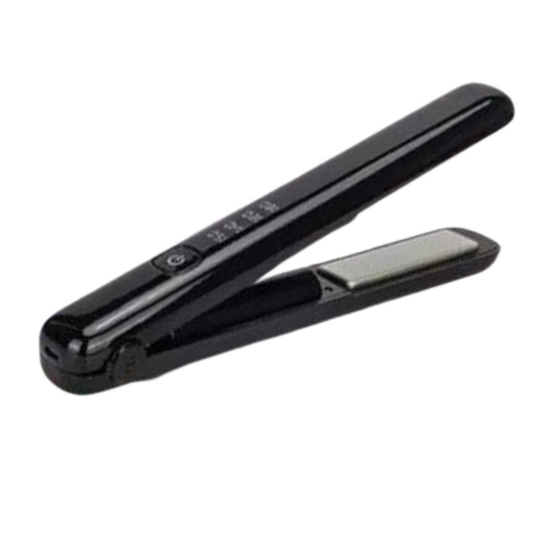 Usb Rechargeable Portable Mini Wireless Curling Iron Hair Straightener Dual Purpose