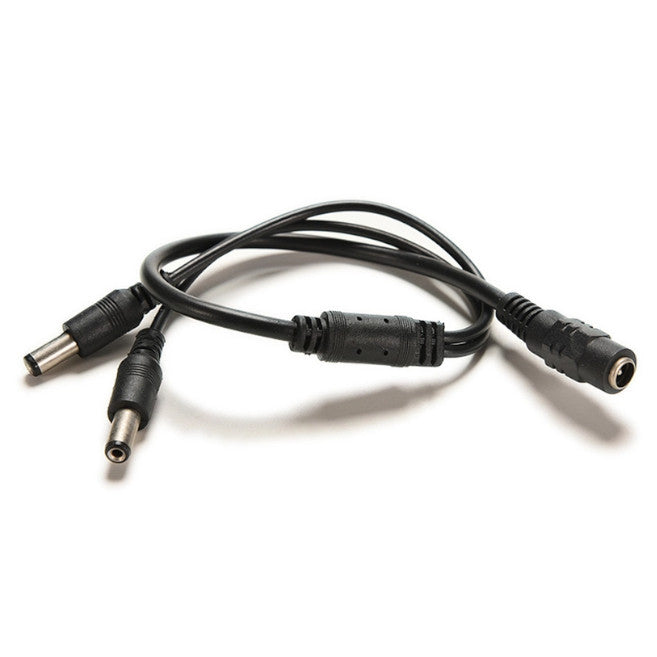 1 Female To 2 Male Dc 12V Power Supply Plug Connector Cable Y Splitter