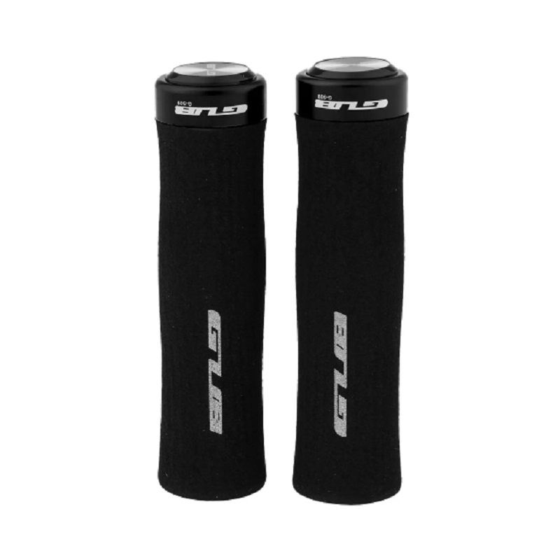 1 Pair Of Anti Slip Cushioned Bike Mtb Handlebar Locking Grips Cycling With End Plugs Caps For Folding Bikes Blau