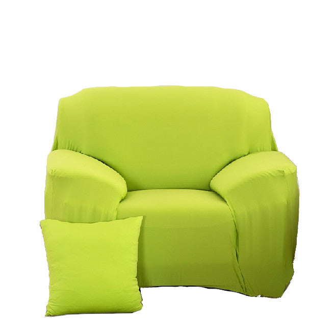 1 Seater High Stretch Sofa Cover Couch Lounge Protector Slipcovers Solid Colours