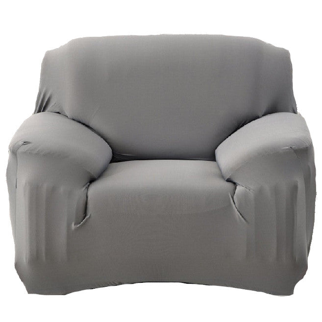 1 Seater High Stretch Sofa Cover Couch Lounge Protector Slipcovers Solid Colours