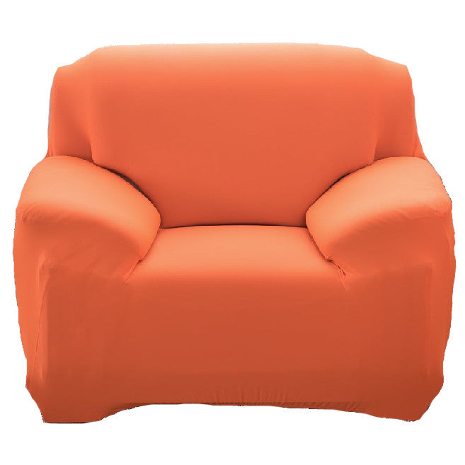 1 Seater High Stretch Sofa Cover Couch Lounge Protector Slipcovers Solid Colours