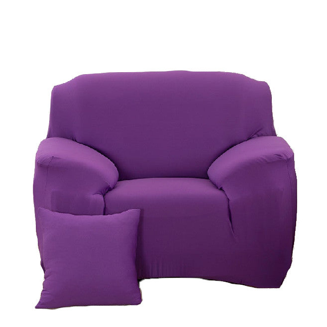 1 Seater High Stretch Sofa Cover Couch Lounge Protector Slipcovers Solid Colours