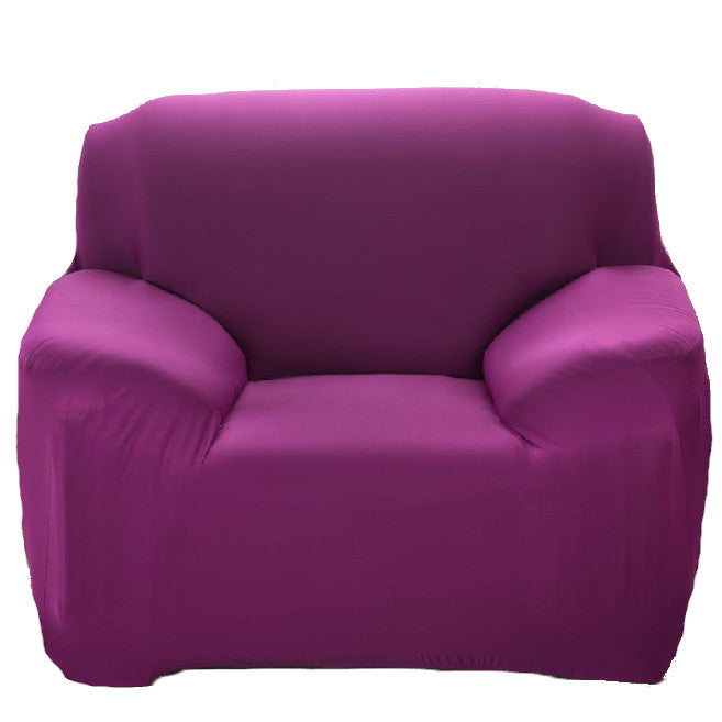 1 Seater High Stretch Sofa Cover Couch Lounge Protector Slipcovers Solid Colours