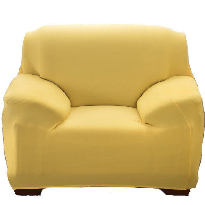 1 Seater High Stretch Sofa Cover Couch Lounge Protector Slipcovers Solid Colours