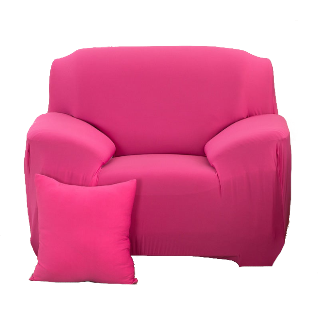 1 Seater High Stretch Sofa Cover Couch Lounge Protector Slipcovers Solid Colours