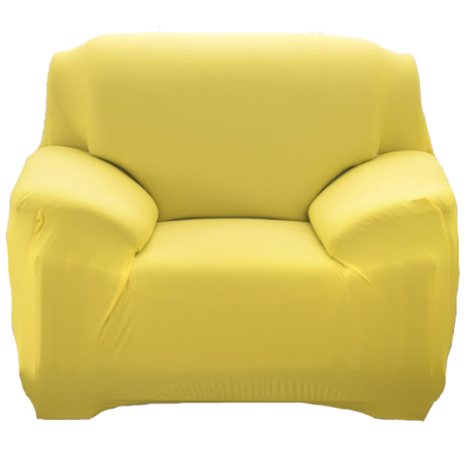 1 Seater High Stretch Sofa Cover Couch Lounge Protector Slipcovers Solid Colours