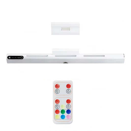 Elosung White Rechargeable Led Desk Light With Rgb And Study Mode