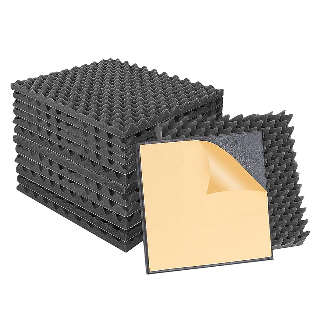14Pc Acoustic Foam Wall Panels 50X50x5cm
