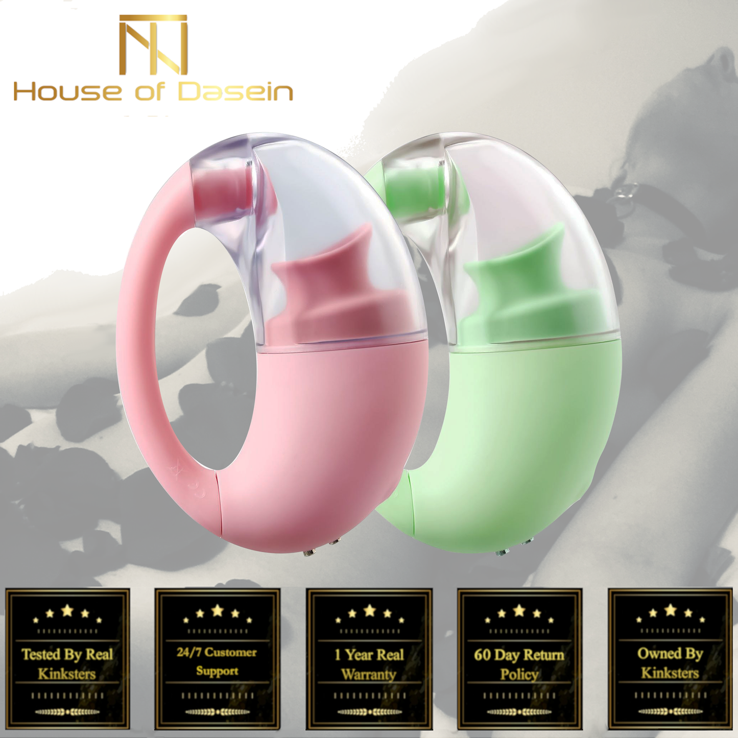 Clitoral Suction Vibrator Silicone Nipple Sucking Massager Pink Green