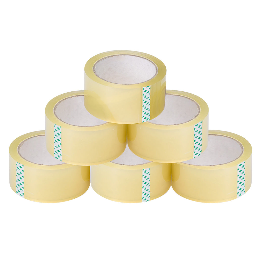 6 Rolls Packing Tape 45Mm X 75M Durable Adhesive For Shipping And Storage Use
