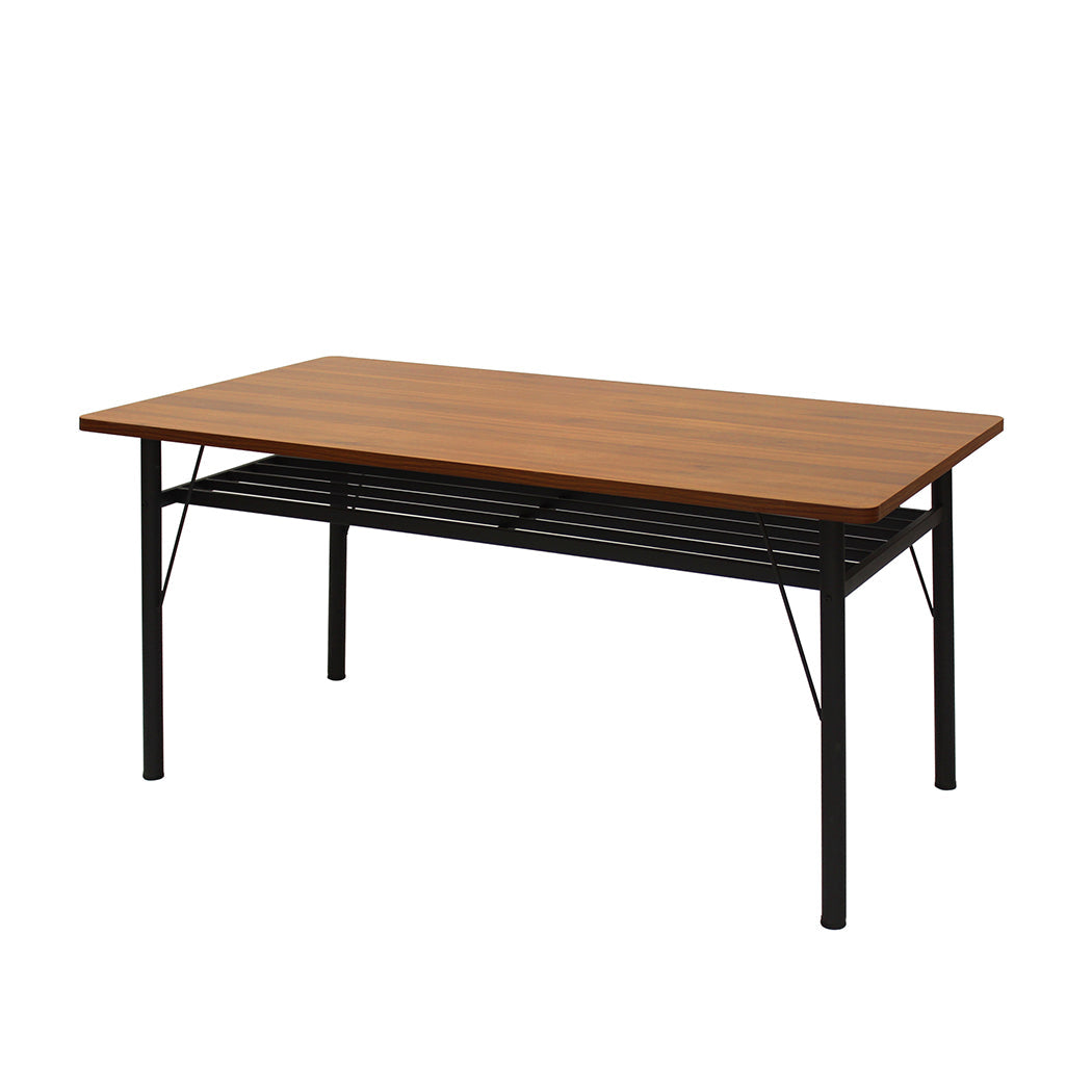 Stylish Dining Table With Storage Shelf 4 6 Seater 150Cm For Home Or Office