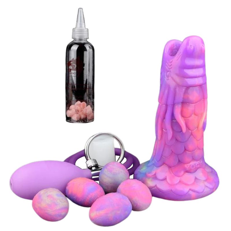 Fantasy Pneumatic Luminous Ovipositor Anal Sex Toys Lay Eggs Dildos Butt Plug