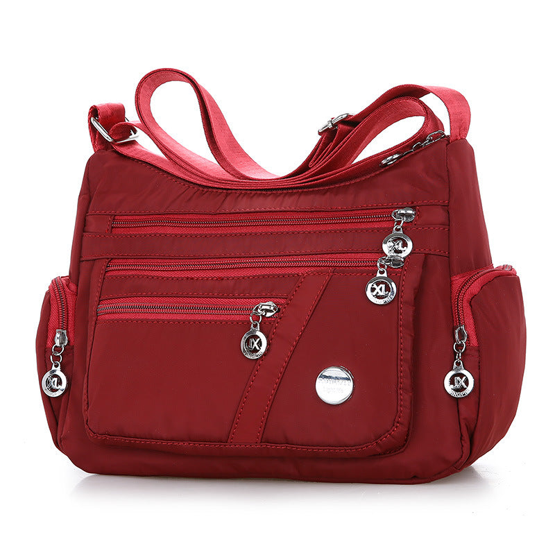 Women Shoulder Bag Multi-Pocket Design Waterproof Casual Crossbody