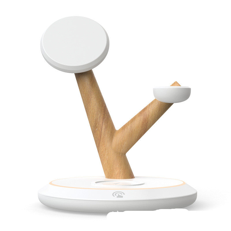 Tree Shape Usb Rechargeable Magnetic Three In One Wireless Charging Stand