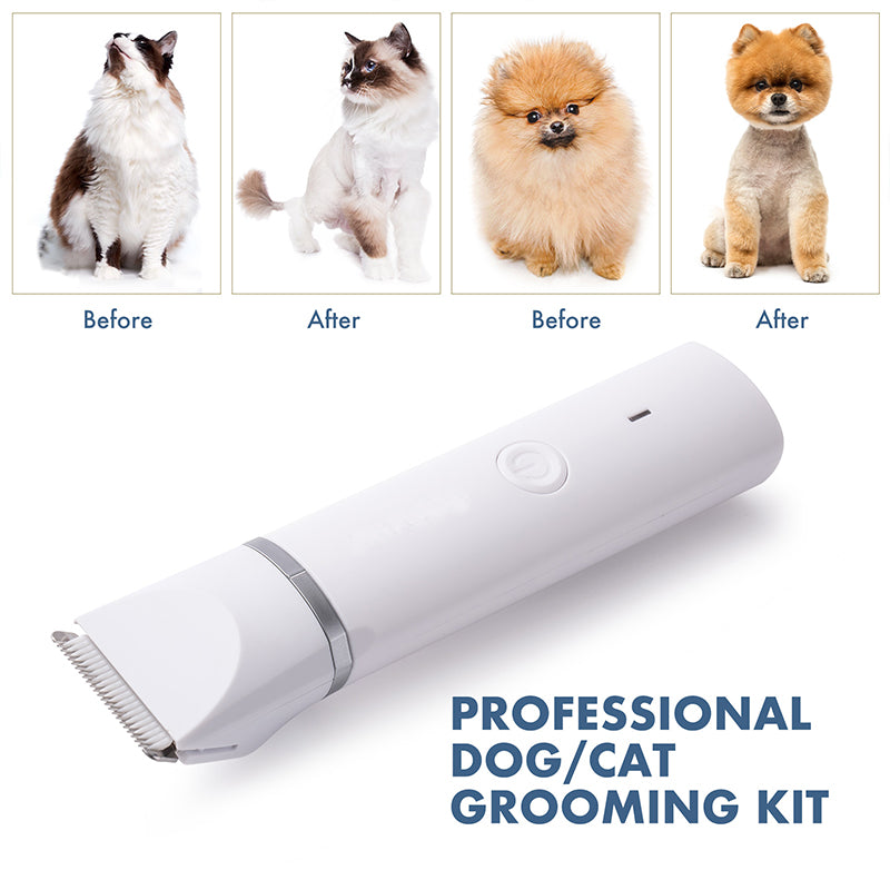 4 In 1 Pet Hair Clipper With Blades Grooming Machine Trimmer & Nail Grinder Professional Haircut For Dogs Cats Drop Ship