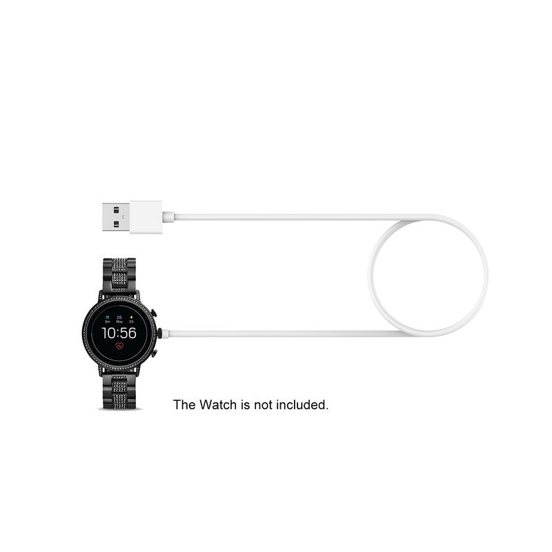 1M / 3.3Ft Smart Band Fast Charger Replacement For Fossil Gen 4 5 Portable Wireless Usb Charging Cable White