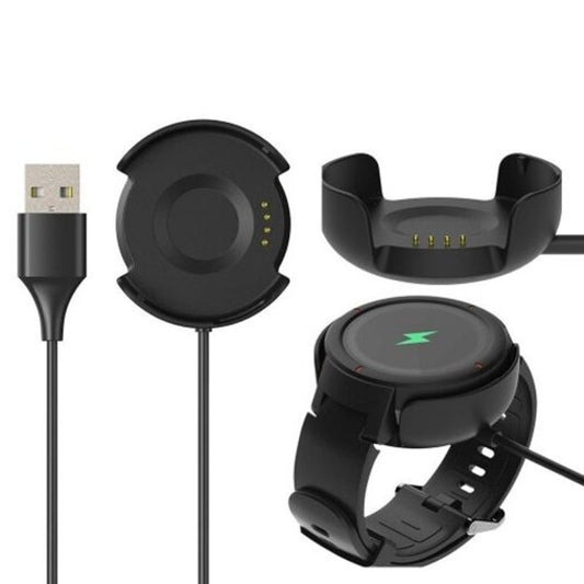 1M Usb Charging Cable Dock Station For Amazfit Verge Smartwatch Black