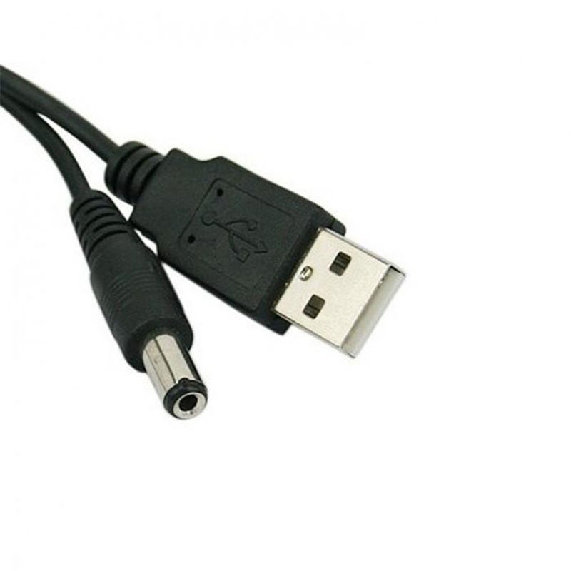 1M Usb Port To 5.5 X 2.1Mm 5V Dc Barrel Jack Power Cable Connector
