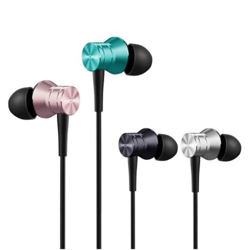 1More E1009 Piston Fit In Ear Headphones Blue Silver