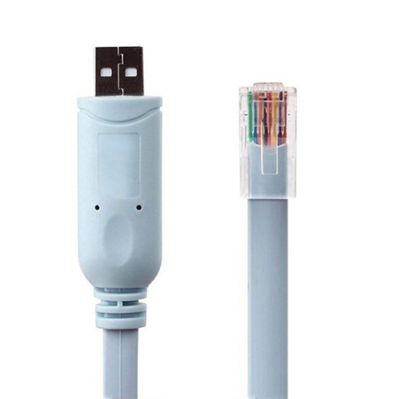 1.8M Usb To Rj45 Rs232 Serial Cat5 Console Cord For Cisco Routers Adapter Cable