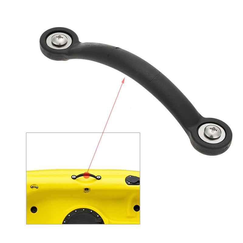 19Cm Kayak Canoe Marine Boat Rubber Side Mount Carry Handle With Screws Gaskets