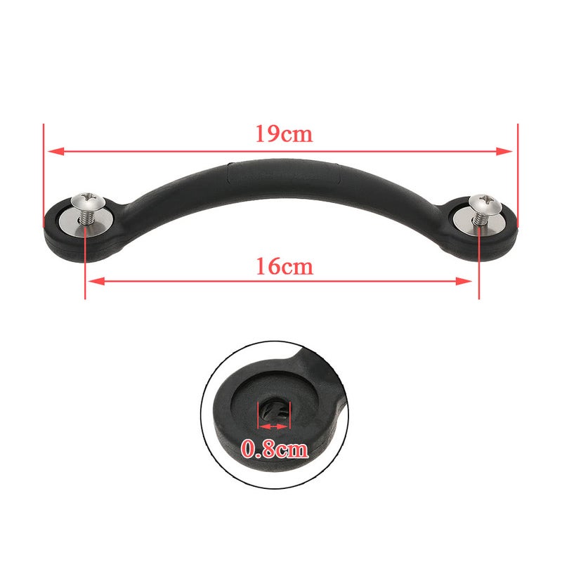 19Cm Kayak Canoe Marine Boat Rubber Side Mount Carry Handle With Screws Gaskets