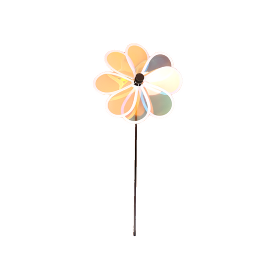 Sunflower Windmill Pinwheel Foldable Carry Camping Garden Decoration