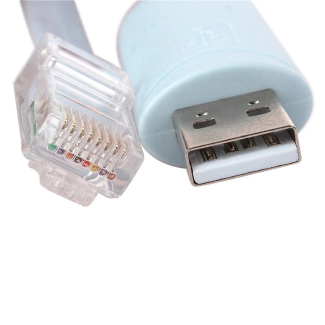1.8M Usb To Rj45 Rs232 Serial Cat5 Console Cord For Cisco Routers Adapter Cable