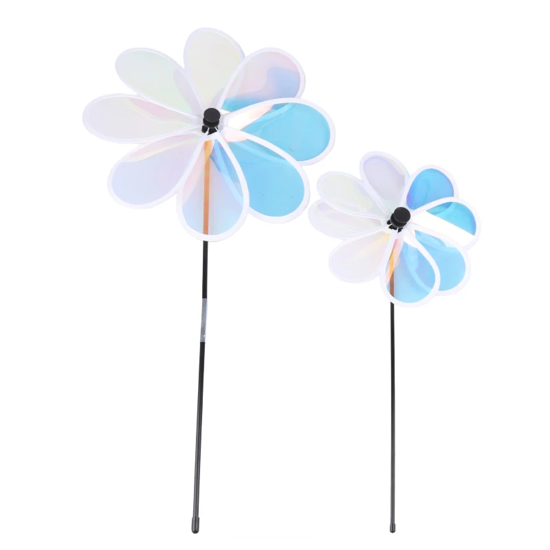 Sunflower Windmill Pinwheel Foldable Carry Camping Garden Decoration