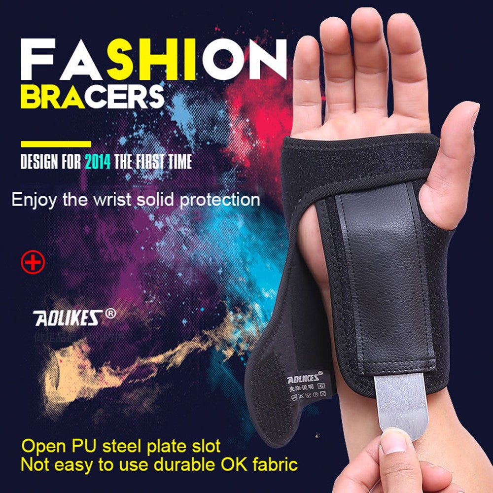 Adjust Wristband Steel Brace Support Finger Splint Carpal Tunnel Syndrome