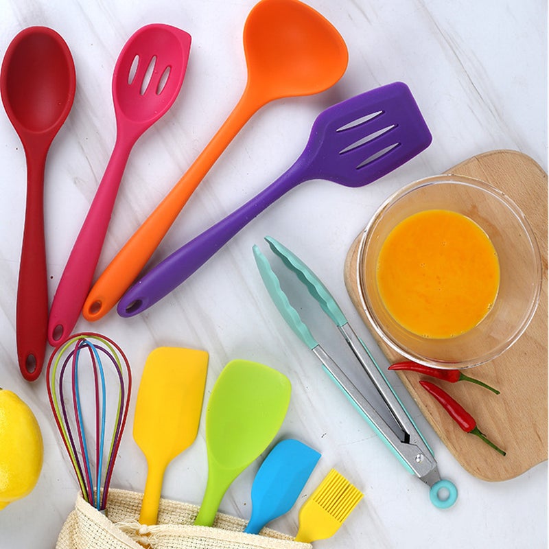 10Pcs Silicone Utensil Set Cooking Tools Heat Resistant Household Kitchen