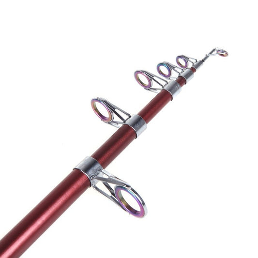 2.1M 6.89Ft Telescope Fishing Rod Travel Spinning Pole