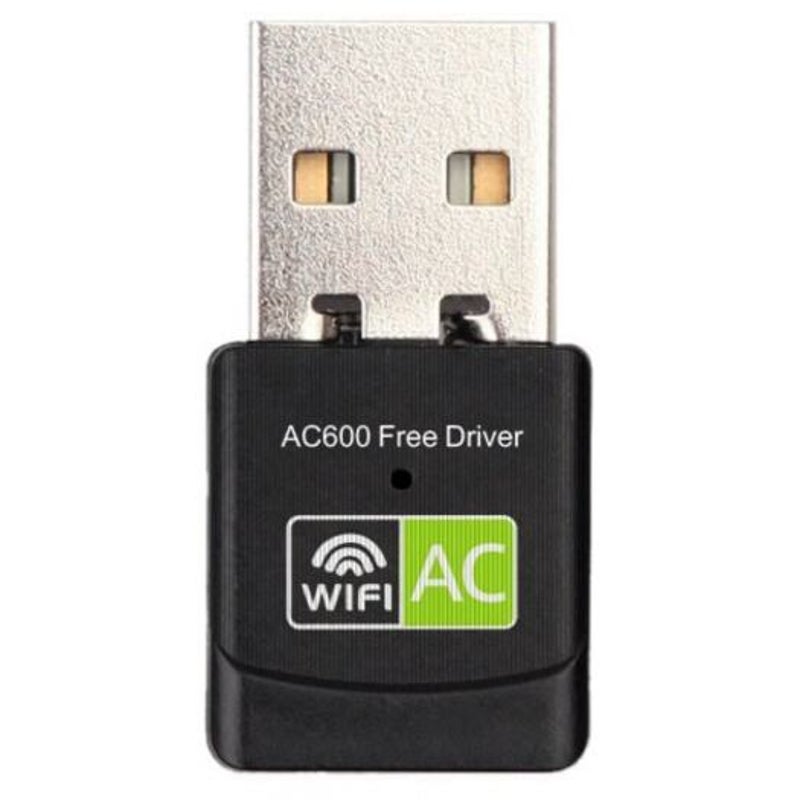 2.45 Ghz Mini Wireless Usb Wifi Adapter Free Driver Receiver 600Mbps Black