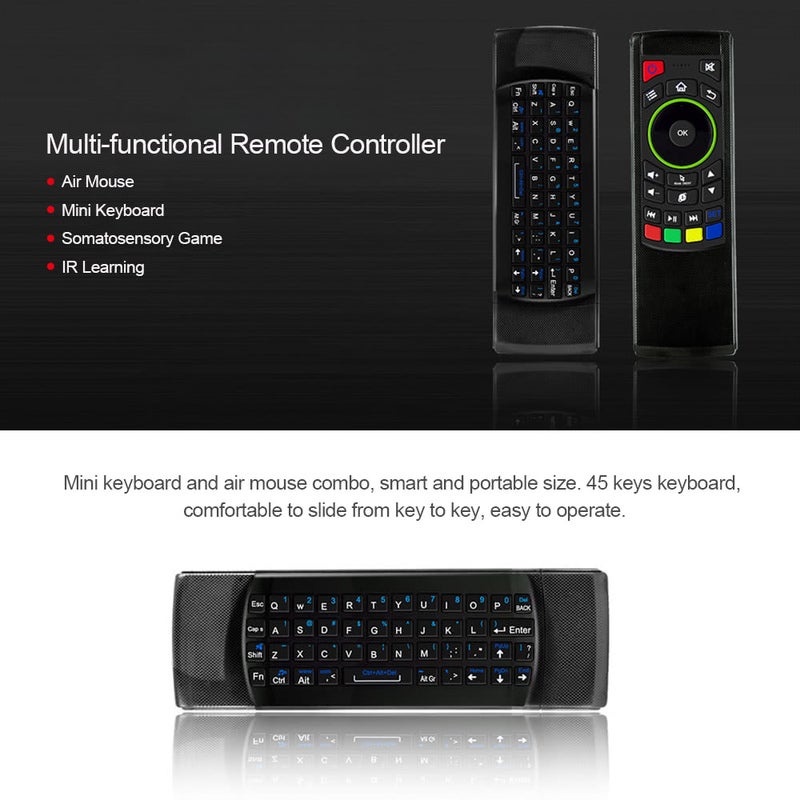 2.4G Air Mouse Wireless Keyboard Remote Control 6 Axis Sensor With Infrared Learning For Mini Pc Smart Tv Android Box Bl