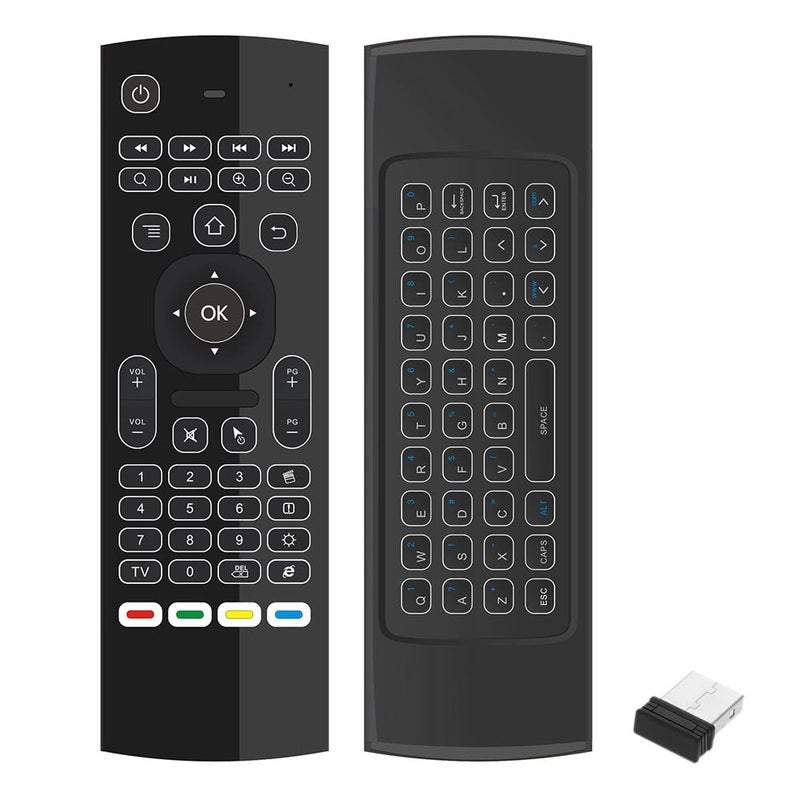 Tv Remote Controls 2.4G Backlit Air Mouse Wireless Keyboard Mini Pc Smart Android Box Projector 6 Axis Somatosensory Mot