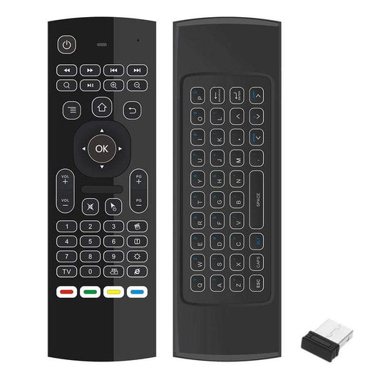 Tv Remote Controls 2.4G Backlit Air Mouse Wireless Keyboard Mini Pc Smart Android Box Projector 6 Axis Somatosensory Mot