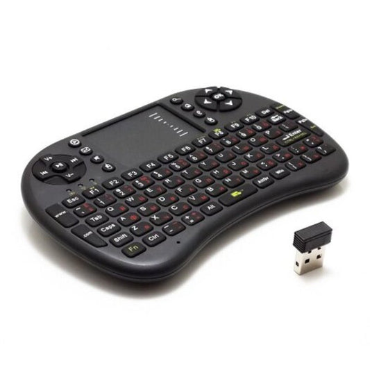 2.4Ghz Ukb 500 Rf Mini Wireless Keyboard Mouse Touchpad Combo Black