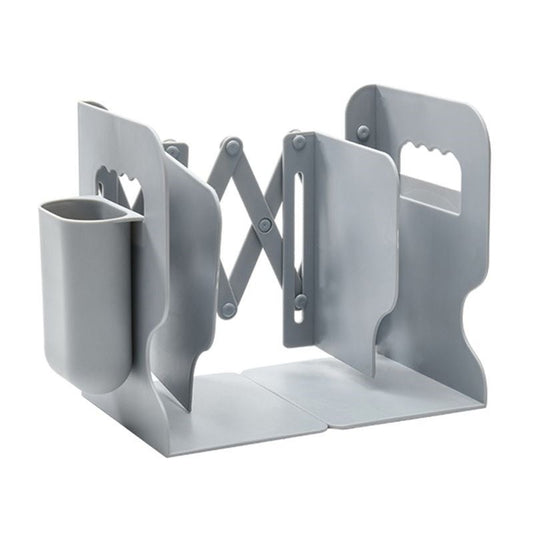 2 In 1 Book Holder Bookends With Pen Students Desk Magazine File Organizer