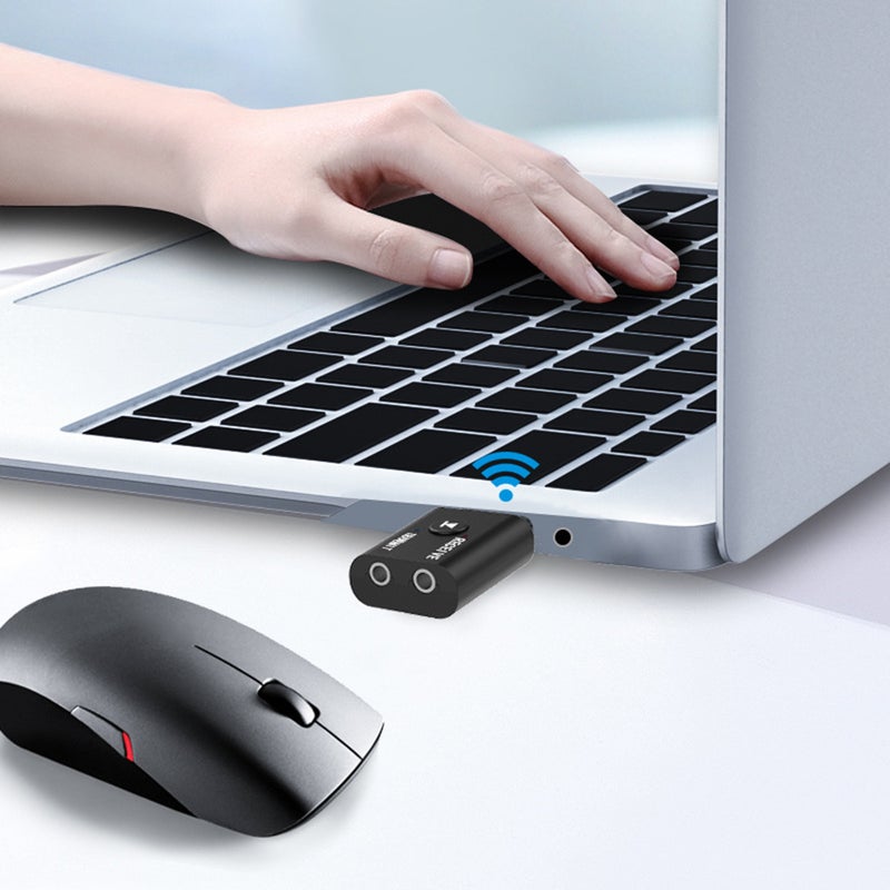 2 In 1 Bluetooth Dongle 3.5Mm Aux Audio Transmitter Receiver Wireless Stereo Adapter