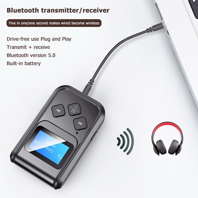 2 In 1 Bluetooth 5.0 Dongle Tv Pc Car Wireless Audio Transmitter Receiver