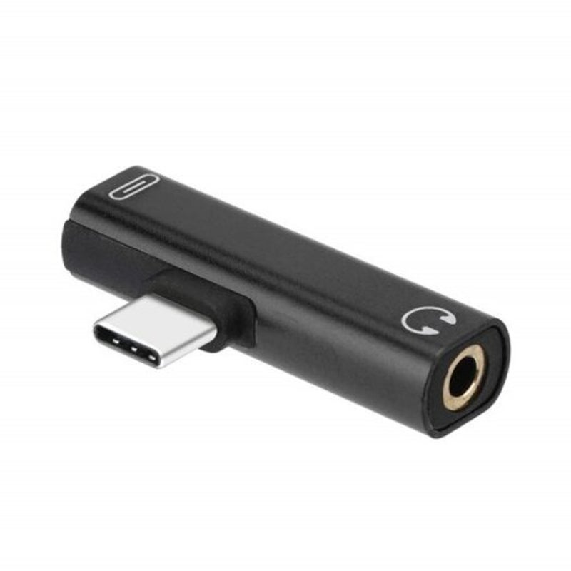 2 In 1 Usb-C Type-C Male To Female 3.5Mm Jack Charging Listening Adapter