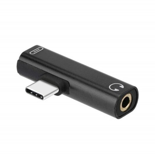 2 In 1 Usb-C Type-C Male To Female 3.5Mm Jack Charging Listening Adapter