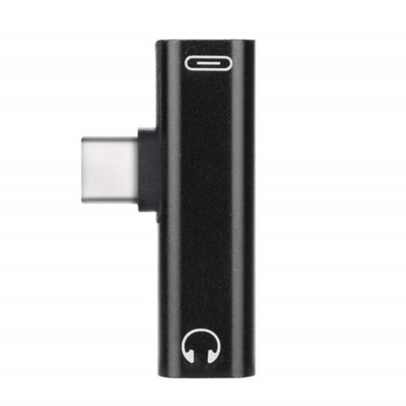 2 In 1 Usb-C Type-C Male To Female 3.5Mm Jack Charging Listening Adapter