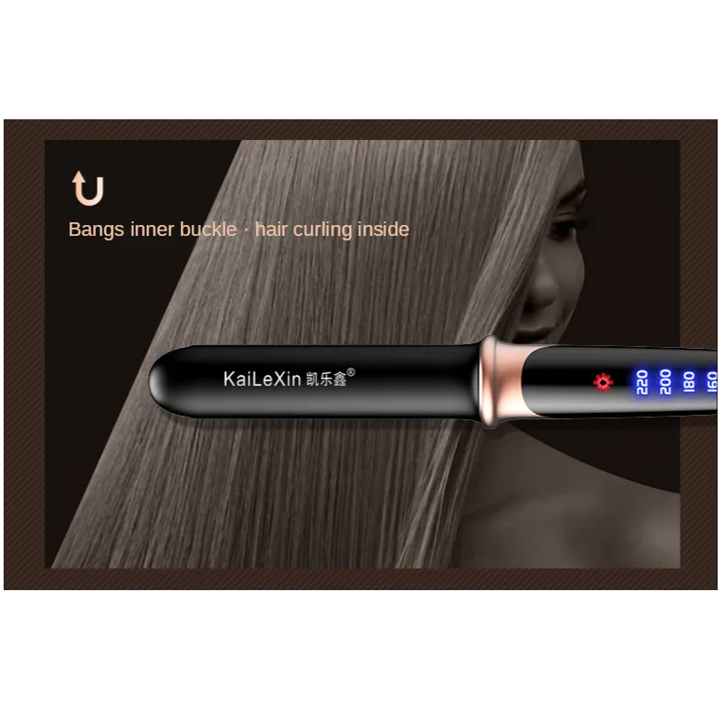 2-In-1 Professional Electric Curling Straightening Iron Wet And Dry Hair Straightener