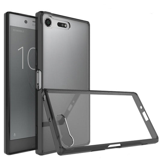 2 Pcs Scratchproof Tpu Acrylic Protective Case For Sony Xperia Xz Premium Black