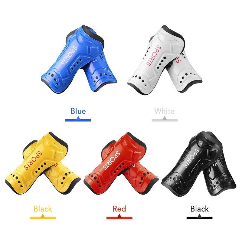 2 Pcs Soccer Shin Guards Football Protective Board Black