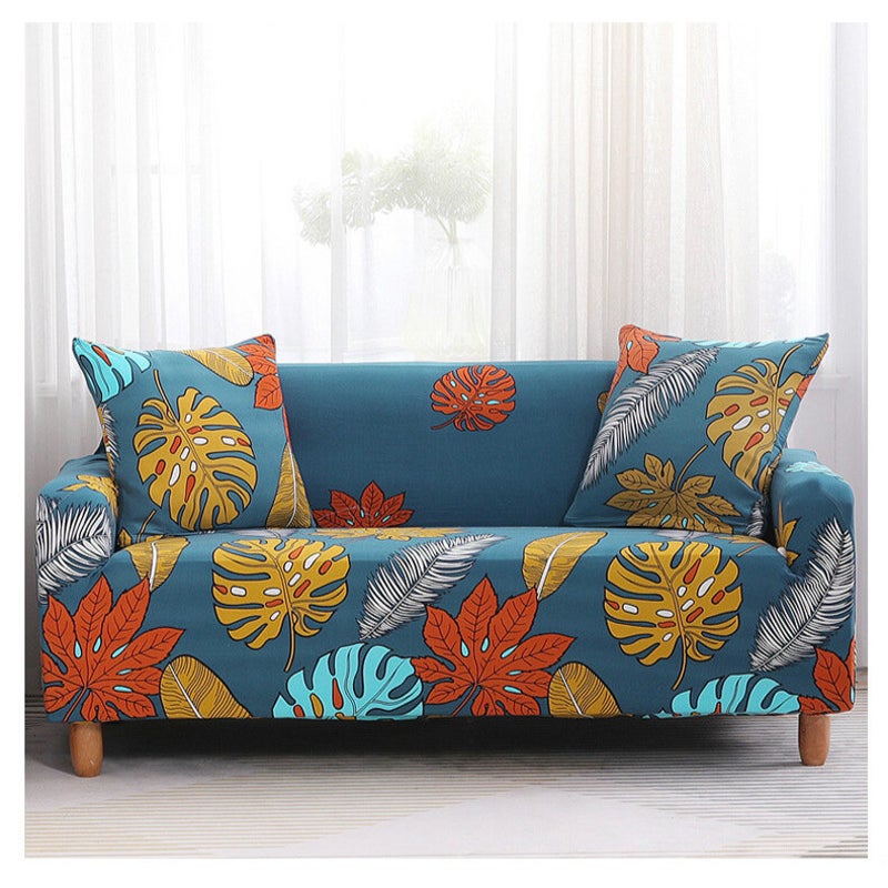 2 Seater High Stretch Sofa Cover Couch Lounge Protector Pattern Slipcovers