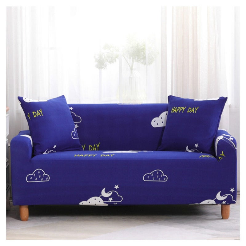 2 Seater High Stretch Sofa Cover Couch Lounge Protector Pattern Slipcovers