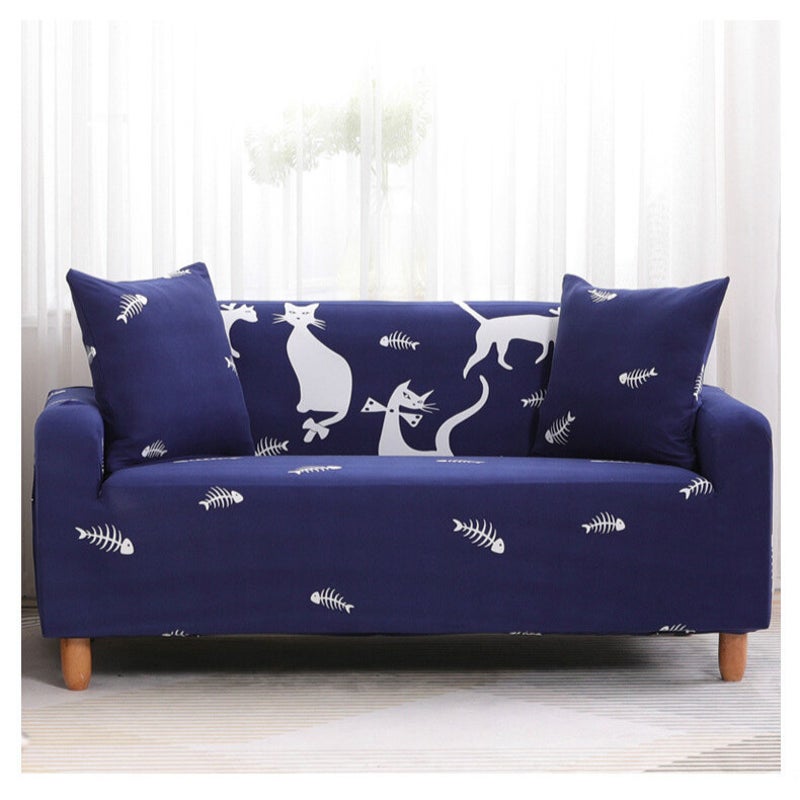 2 Seater High Stretch Sofa Cover Couch Lounge Protector Pattern Slipcovers
